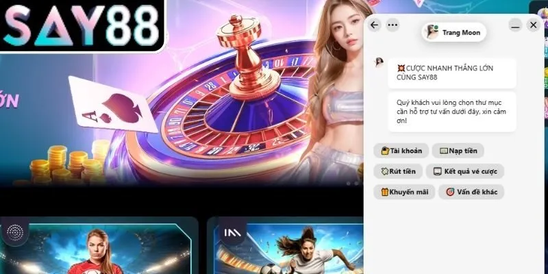Hệ thống hỗ trợ cung cấp những kênh liên lạc SAY88 nào
