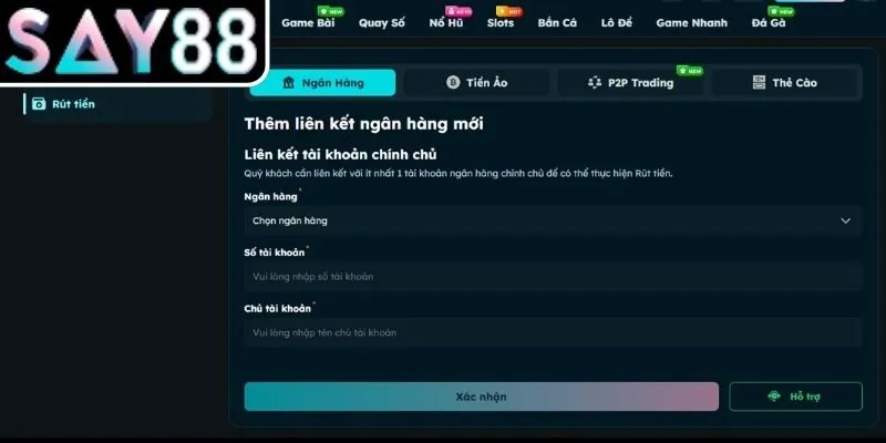Điều kiện cần nắm rõ trước khi rút tiền SAY88 an toàn
